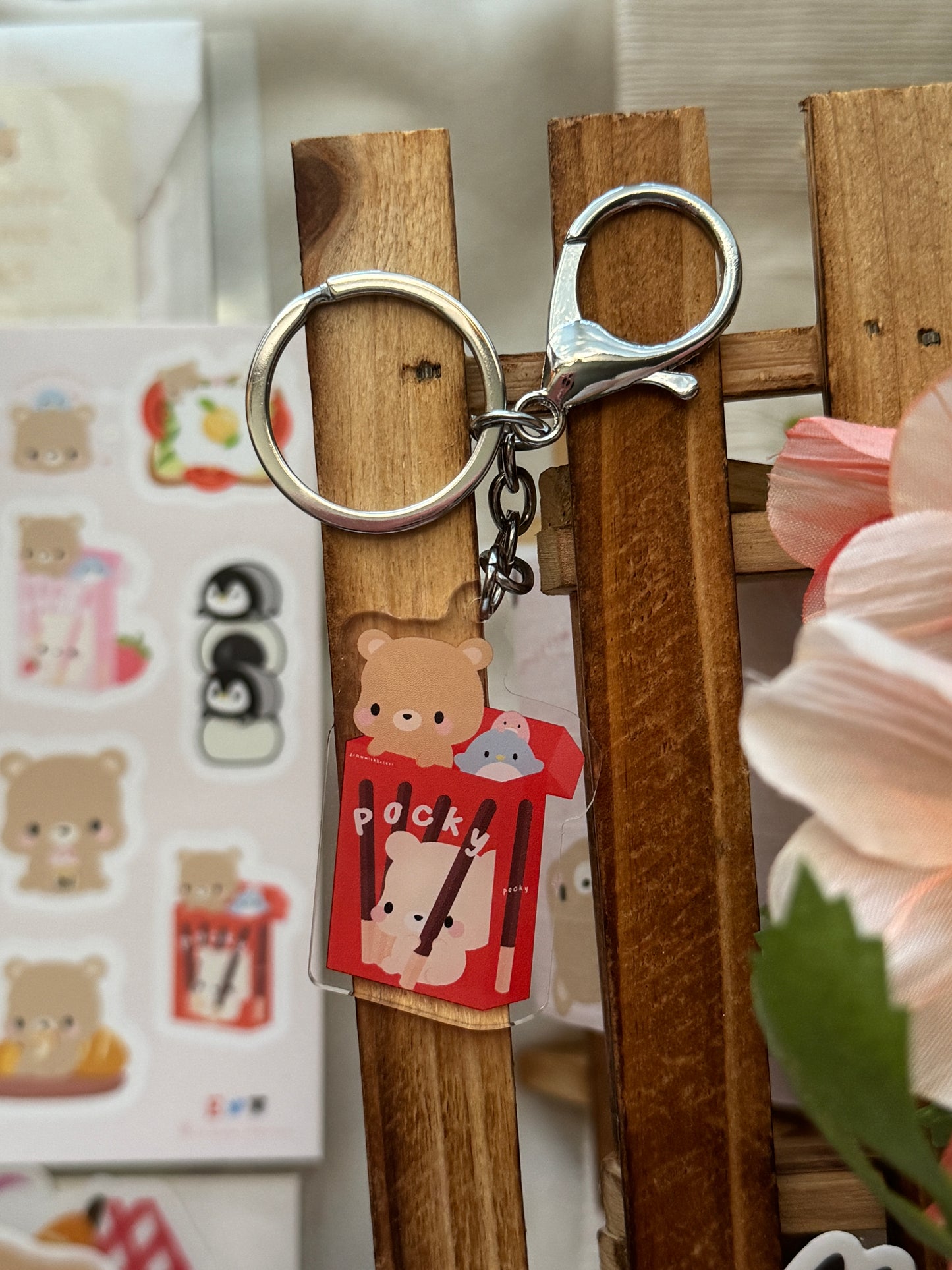 Chocolate Pocky Keychain