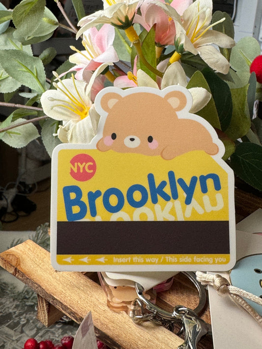 New York Metro Card Vinyl Sticker | New York Gift Idea | Brooklyn